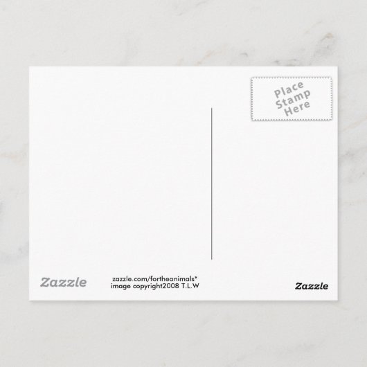 Carte postale Chipmunk (Dos)