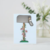 Carte Postale Chipmunk dans une boîte aux lettres (Debout devant)