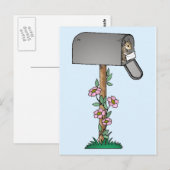 Carte Postale Chipmunk dans une boîte aux lettres (Devant / Derrière)