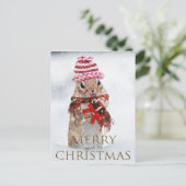 Carte Postale Chipmunk de Noël (Debout devant)