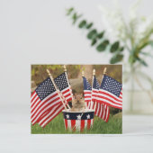 Carte Postale Chipmunk patriotique (Debout devant)