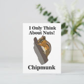 Carte Postale Chipmunk Rodent Funny (Debout devant)