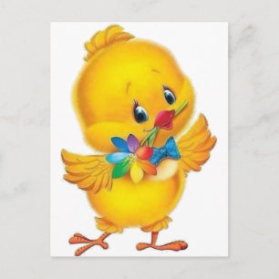 Carte Postale Chipper Easter Chick