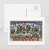 Carte Postale Chippewa Falls, Dakota du Sud - Grande Lettre (Devant / Derrière)