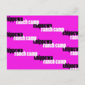 Carte Postale Chippewa (rose) (Devant)