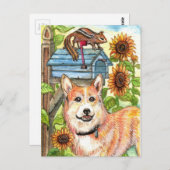 Carte Postale Chippy et Chipmunk par boîte aux lettres (Devant / Derrière)