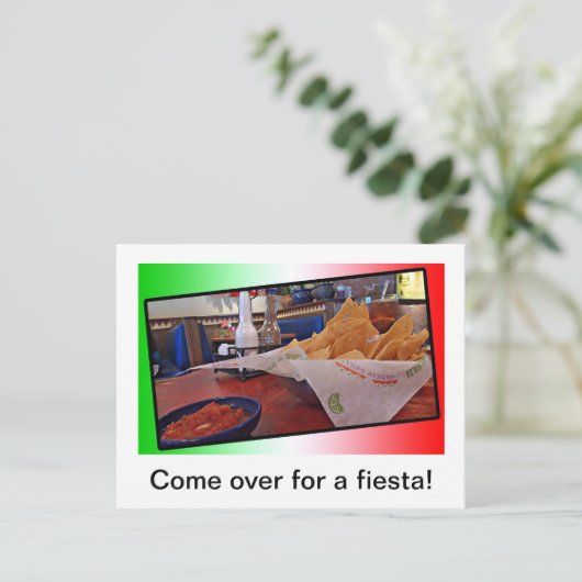Carte postale - Chips et salsa (Debout devant)