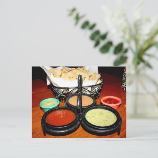 Carte Postale Chips et salsa (Debout devant)