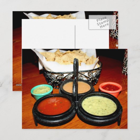 Carte Postale Chips et salsa (Devant / Derrière)