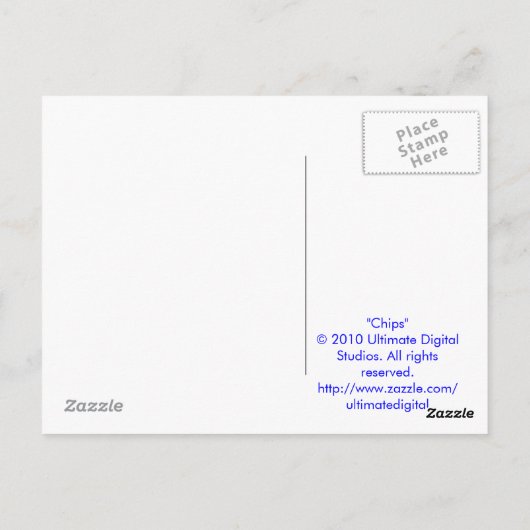 Carte postale Chips Version 2 (Dos)