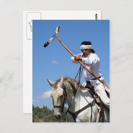 Carte Postale Chiricahua Apache brave (Devant / Derrière)