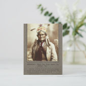 Carte Postale Chiricahua Apache Leader Indien Geronimo Portrait (Debout devant)