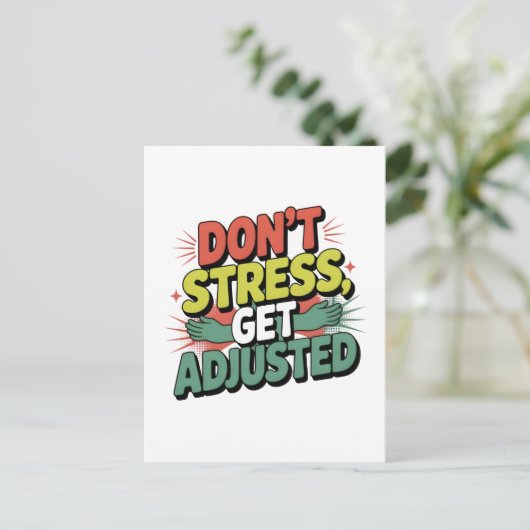 Carte Postale Chiropractic Stress Relief Back Adjustment Gift (Debout devant)