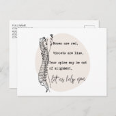 Carte Postale Chiropractic Valentine's Day, Chiropractic, Chiro (Devant / Derrière)