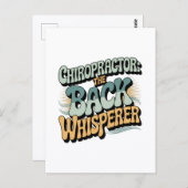 Carte Postale Chiropractor Back Whisperer Gift Idea (Devant / Derrière)