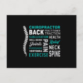 Carte Postale Chiropraticien Spine Chiro Médecine Chiropratique (Devant)