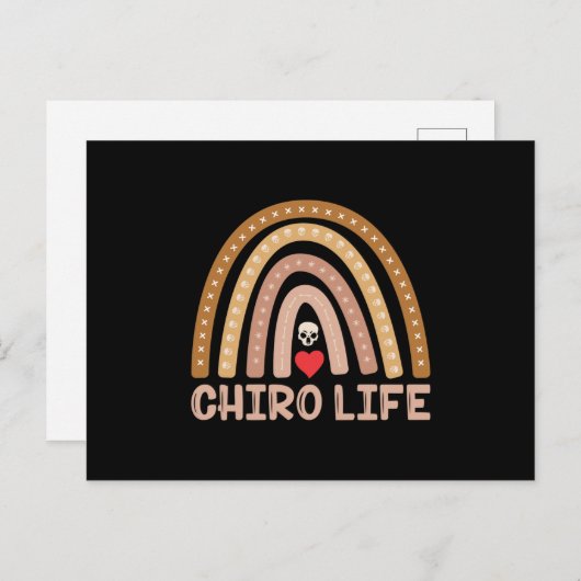 Carte Postale Chiropratique Chiro Vie Spine Chiropraticien (Devant / Derrière)