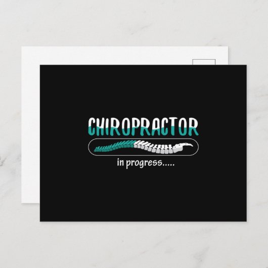 Carte Postale Chiropratique Chiropraticien En Cours Chiro Spine (Devant / Derrière)
