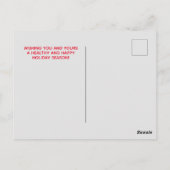 Carte Postale Chiropratique Noël, Chiropratique (Dos)