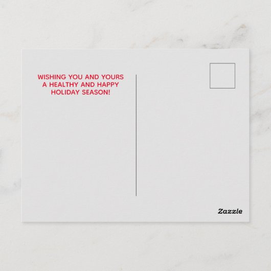 Carte Postale Chiropratique Noël, Chiropratique (Dos)