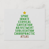 Carte Postale Chiropratique Noël, Chiropratique (Devant)