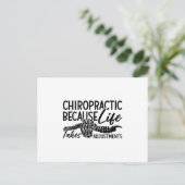 Carte Postale Chiropratique Parce Que Vie Spine Chiro Chiroprati (Debout devant)