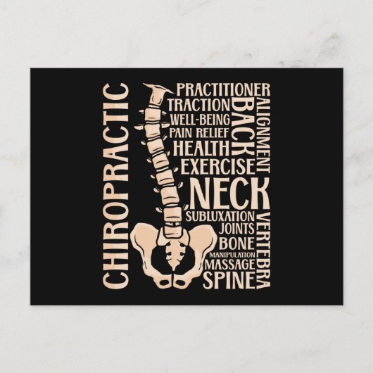 Carte Postale Chiropratique Spine Therapist Chiropractor Chiro (Devant)