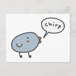 Carte Postale Chirpy Bird