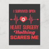 Carte Postale Chirurgie à cœur ouvert Survivant Prompt rétabliss (Devant)