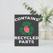 Carte Postale Chirurgie cardiaque Survivor Bypass Open Heart Rec (Debout devant)