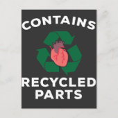 Carte Postale Chirurgie cardiaque Survivor Bypass Open Heart Rec (Devant)