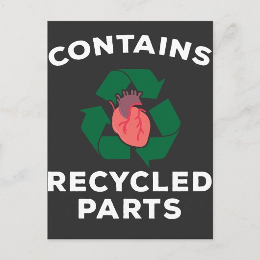 Carte Postale Chirurgie cardiaque Survivor Bypass Open Heart Rec (Devant)