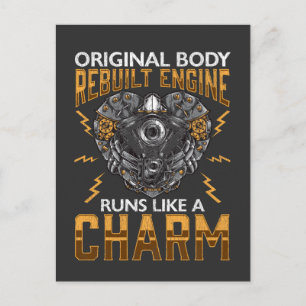 Carte Postale Chirurgie de pontage de moteur reconstruit de tran