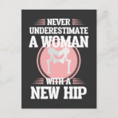 Carte Postale Chirurgie de remplacement de hanche Femme Maman ré (Devant)