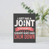 Carte Postale Chirurgie de remplacement de l'articulation du gen (Debout devant)