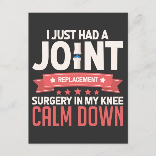 Carte Postale Chirurgie de remplacement de l'articulation du gen (Devant)