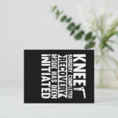 Carte Postale Chirurgie des genoux terminée Mode de récupération (Debout devant)