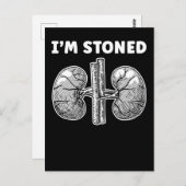 Carte Postale Chirurgie drôle de calculs rénaux stressants (Devant / Derrière)