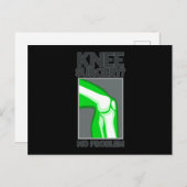 Carte Postale Chirurgie du genou Pas de problème (Devant / Derrière)