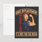 Carte Postale Chirurgie du genou Récupération Guerrier de rempla (Devant / Derrière)