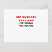 Carte Postale Chirurgie Hip Survivery Part Femme Machine (Devant)