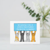 Carte Postale Chirurgie oculaire Récupération rapide Cartographi (Debout devant)