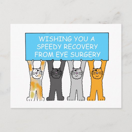 Carte Postale Chirurgie oculaire Récupération rapide Cartographi (Devant)