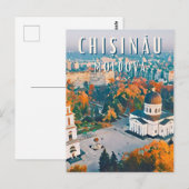 Carte Postale Chisinau, la ville de l'architecture soviétique (Devant / Derrière)