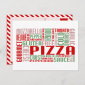 Carte Postale chitChat à la pizza (Devant / Derrière)