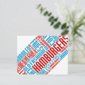 Carte Postale chitChat hamburger (Debout devant)