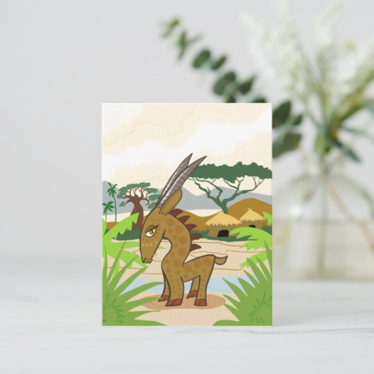 Carte Postale Chiwara (Debout devant)