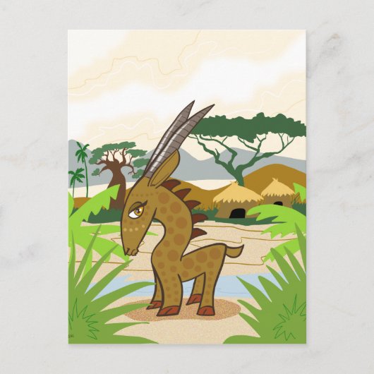 Carte Postale Chiwara (Devant)