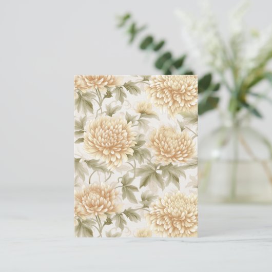 Carte Postale Chiyogami blanc (Debout devant)