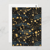 Carte Postale Chiyogami du ciel de nuit (Devant / Derrière)